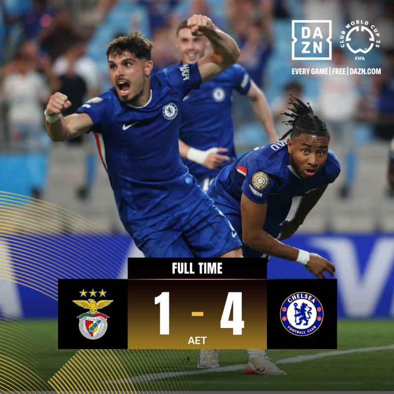 Chelsea 4-1 Benfica: gián đoạn vì thời tiết, phạt đền trong hiệp phụ, thẻ đỏ trong hiệp phụ, 3 bàn thắng liên tiếp