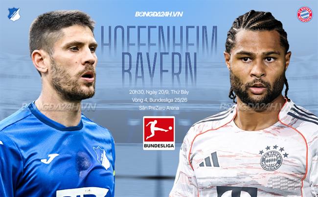 Nhận định Hoffenheim vs Bayern Munich (23h30 ngày 20/9): Khó cản Hùm xám 